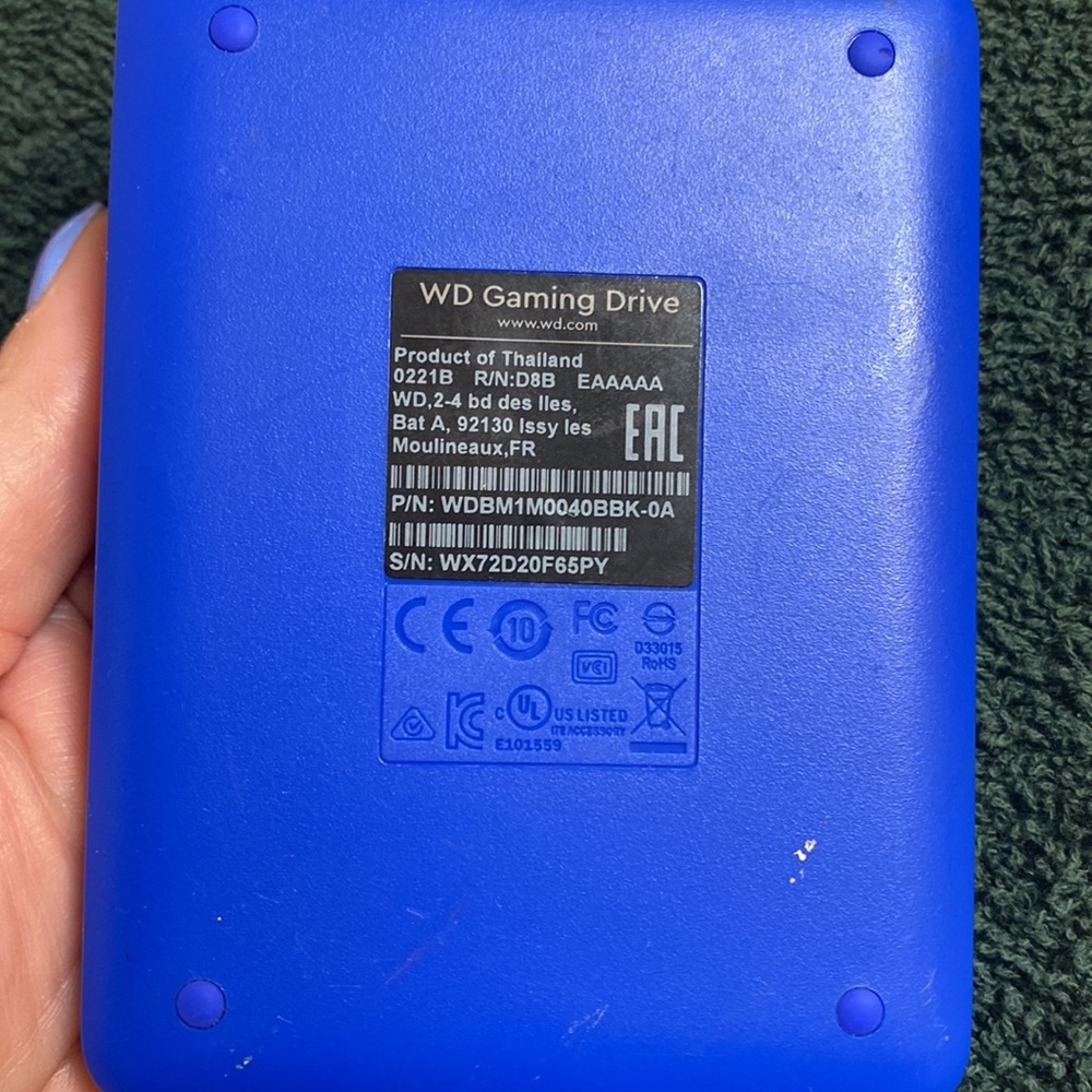 Western Digital portable gaming hard drive - Picture 2 of 5